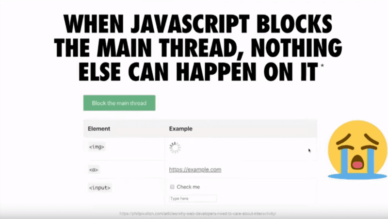 Block The Main Thread